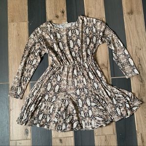 Dress Up Snakeskin Wrap Dress
